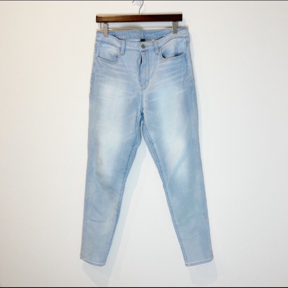 American Eagle Light Super Hi-Rise Skinny Jeans 12